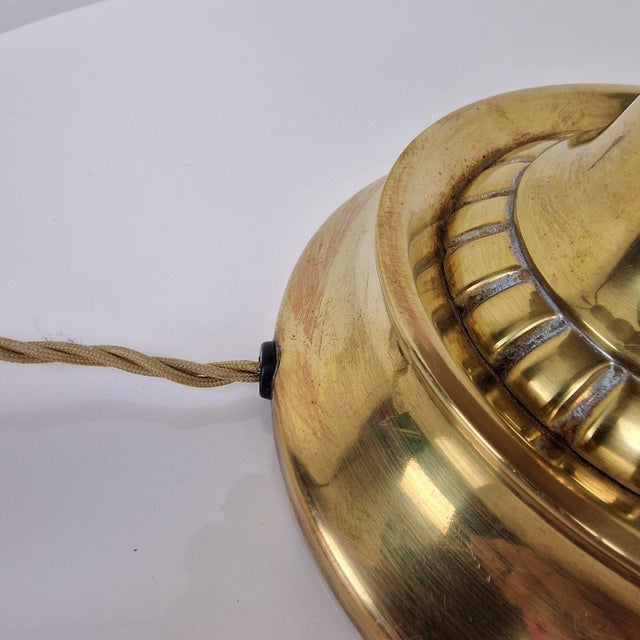 Hollywood Regency Italian Sculptural Brass Table Lamp, 1970s For Sale - Image 13 of 15
