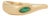 14k Gold Modern Sculptural Marquise Natural Emerald Wavy Band Ring Size 5 For Sale