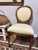 1990s VTG Ballard Designs Louis XVI Oval Back Side Chair Upholstered W/Nail Heads For Sale - Image 5 of 12