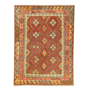 Modern Kilim Rug, 5' X 6'6" For Sale