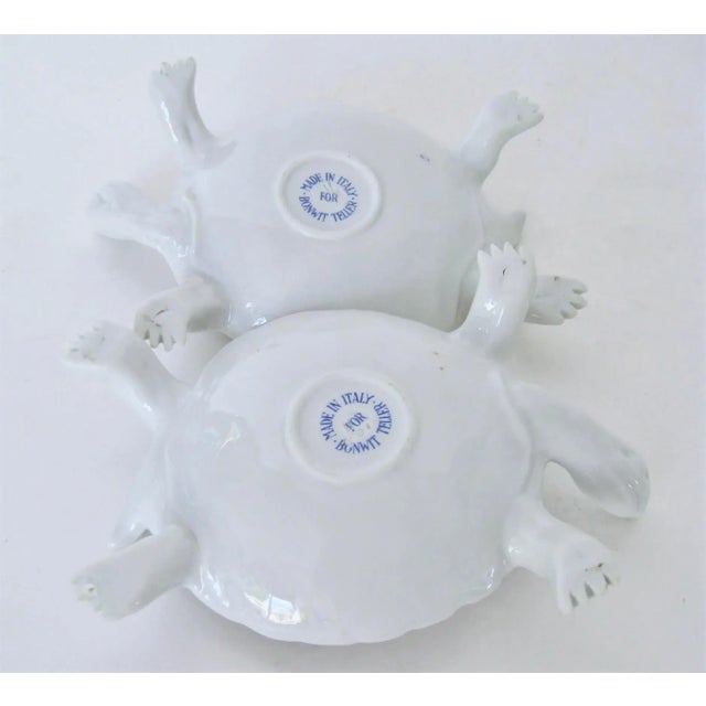 Italian Porcelain Turtle Trinket Dishes -- a Pair For Sale - Image 4 of 5