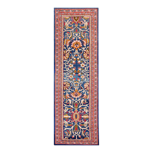 Significant Blue and Ivory Color With Palmettes Design Antique Sultanabad Rug
