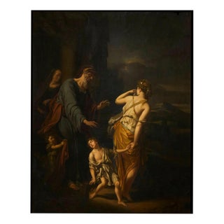 Dutch School Artist after Adrien Van Der Werff, Abraham Sends Hagar and Ishmael Away, Oil on Canvas For Sale