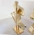 Pair of Ginkgo Brass Table Lamps, Mid Century Modern Italy For Sale - Image 10 of 12