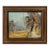 Vintage Autumn Landscape Impasto Oil Painting For Sale