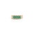 1.01ct Emerald and Diamond Statement Wide Band Ring in 14k Yellow Gold Size 9 For Sale - Image 4 of 15