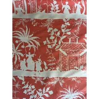 Chinoiserie Quadrille Lyford Linen Fabric - 3 Yards For Sale