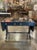 This Vintage Baker Navy Lacquered Drop Leaf Table is a stylish and versatile piece of furniture. The navy lacquer adds a...