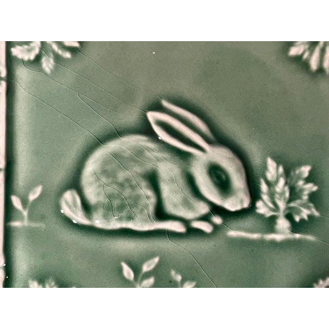 Vintage Bordallo Pinheiro Majolica Luncheon Plate With Rabbit and ...