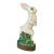 Vaillancourt Sculptural Folk Art Chalkware Hand Painted-Limited Edition Rabbit Decorative Object For Sale