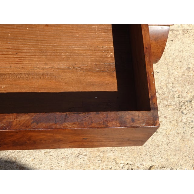 Charles X Restoration Console in Walnut and Marble, 1830 For Sale - Image 10 of 18