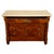 Wood Antique 19th Century French Empire Burl Walnut Marble Ormolu Chest Drawers Commode 1810 For Sale - Image 7 of 14