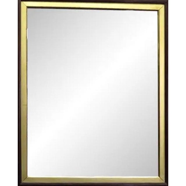 Victorian Antique 19th Century Victorian Walnut Deep-Well Wall Mirror With Lemon-Gilt Liner For Sale - Image 3 of 11