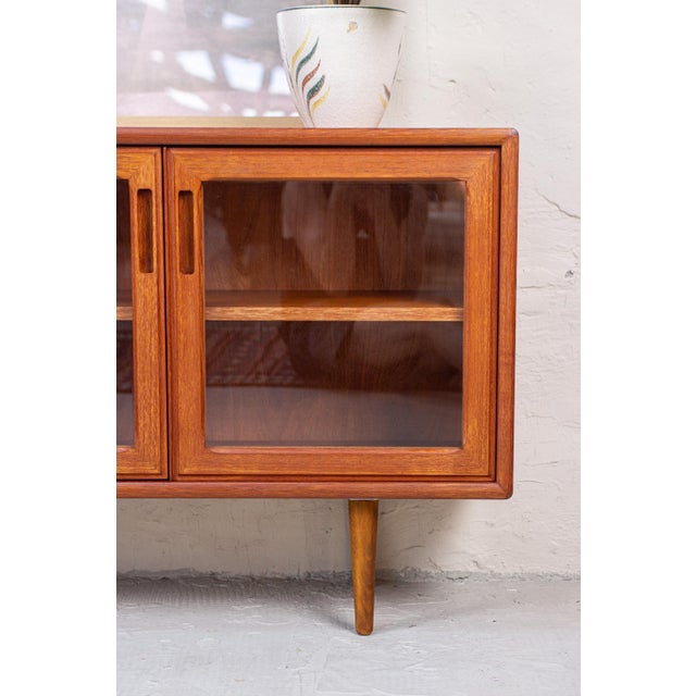 Vintage Danish Teak Display Cabinet, 1980s For Sale - Image 6 of 16