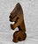 Brown Antique Primitive Carved Wood Dog Monkey Sculpture For Sale - Image 8 of 9