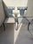 1930s Pair of Neoclassical Lyre Back Cast Iron Lyre Back With Weathered Wood Seats For Sale In San Diego - Image 6 of 18