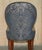 Wood English Elm Hall Chairs with Damask Upholstery, Set of 2 For Sale - Image 7 of 18