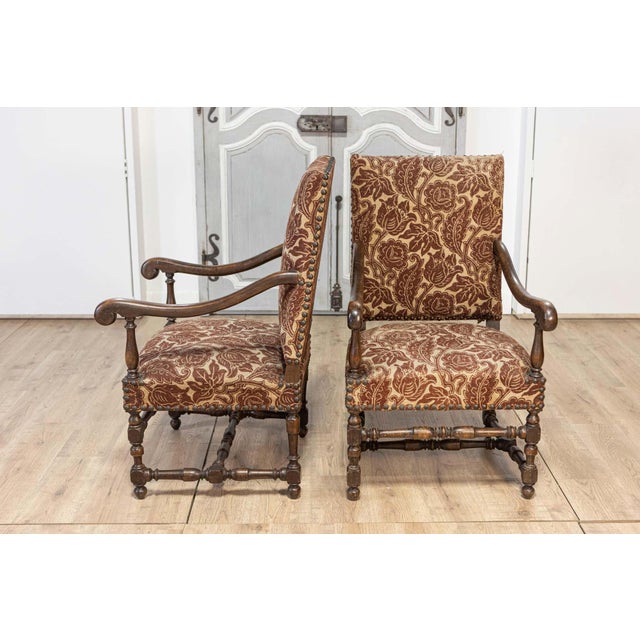 Two Pairs of 20th Century French Arm Chairs For Sale In Atlanta - Image 6 of 12