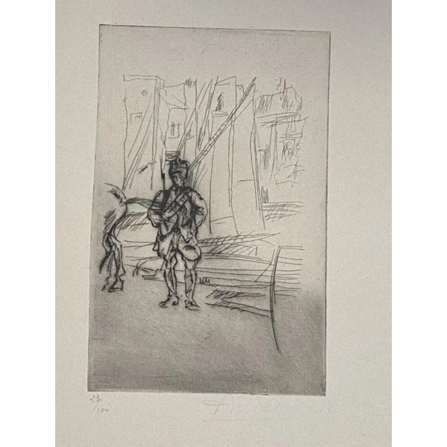 Anselmo Bucci, Military, Etching, 1917 For Sale
