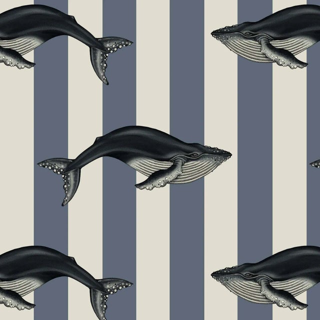 House of Hackney Baleana Wallpaper - Denim For Sale