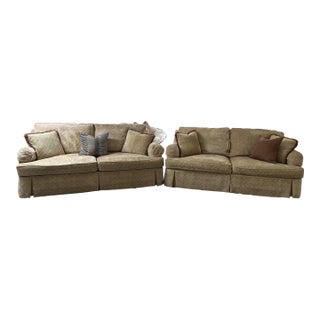 Hancock & Moore Velvet Sofas (2) For Sale