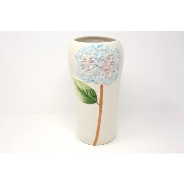 Vintage Pink and Blue Hydrangea Planters or Cachepots - Set of 3 For Sale In Tampa - Image 6 of 12