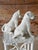 Hollywood Regency Pair of Mid-Century Italian Ronzan Ceramic Boxer Puppy Figures For Sale - Image 3 of 12