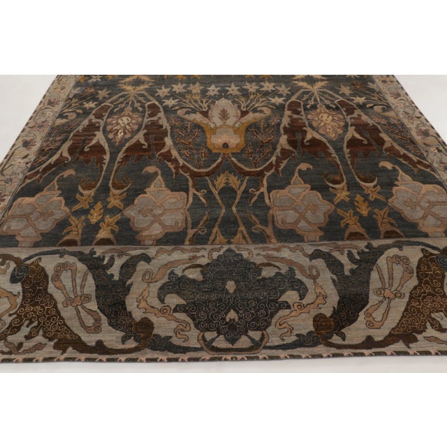 Contemporary Contemporary Bidjar Style Floral Wool Rug by Rug & Kilim, India For Sale - Image 3 of 11