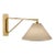Brushed Brass Arc Wall Light For Sale