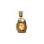Modern A Late 20th-Century 18 Karat Two Tone Citrine and Diamond Clip Pendant For Sale - Image 3 of 4