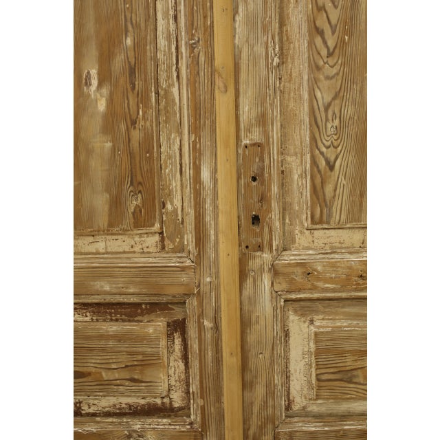 Rustic European Late 19th Century Double French Doors - a Pair For Sale - Image 3 of 5