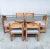 Brutalist Square Model Pine Dining Chairs, 1970s, Set of 6 For Sale - Image 11 of 18
