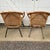 1960s 1960s Vintage Mid Century Boho Bamboo Rattan Basket Hoop Chairs- Set of 4 For Sale - Image 5 of 10