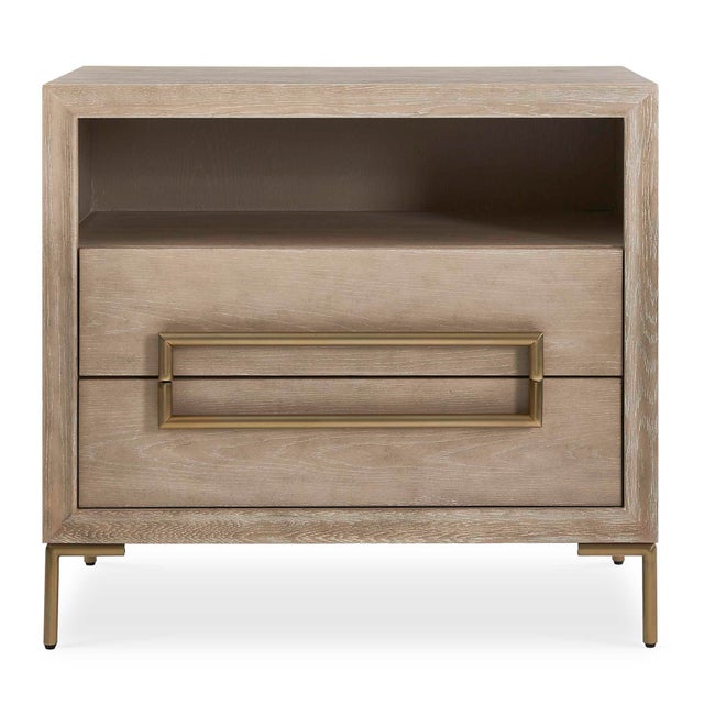 Kenneth Ludwig Chicago Alessia Modern Light Oak Side Table For Sale - Image 4 of 12