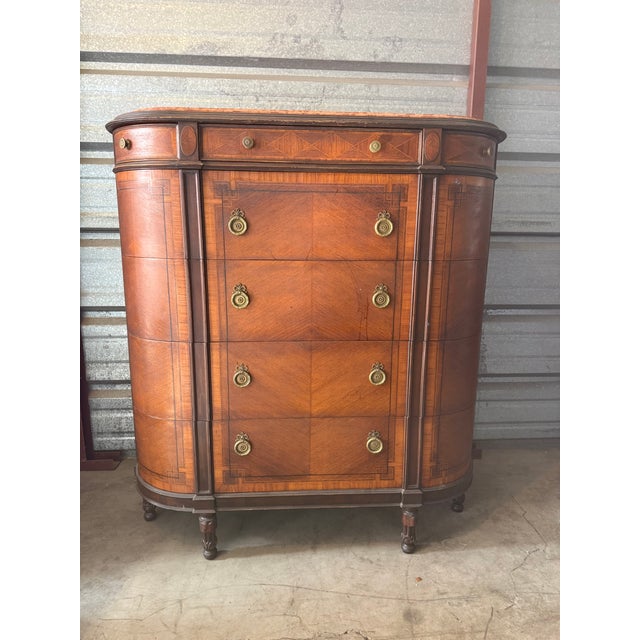 Late 19th Century Late 19th Century French Belle Époque Louis XV Revival Bombe Commode For Sale - Image 5 of 11