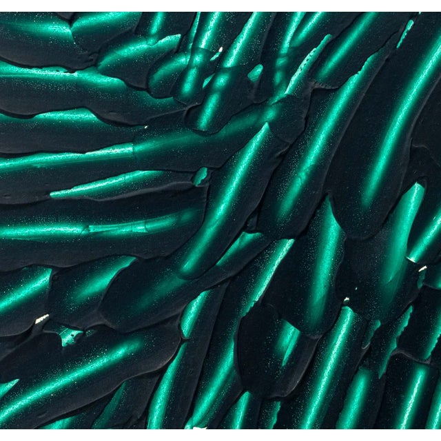 Joseph Gardella Abstraction in Green, 1978 For Sale - Image 4 of 7