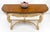 Carved Base Two Tone Burl Walnut Convertible Console Sofa Dining Table For Sale - Image 12 of 12