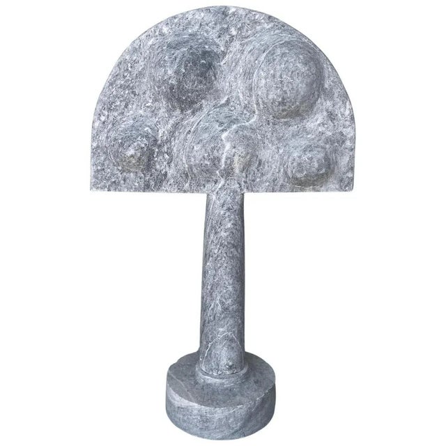 Heraldic Form Marble Sculpture by Tom Von Kaenel For Sale - Image 6 of 6