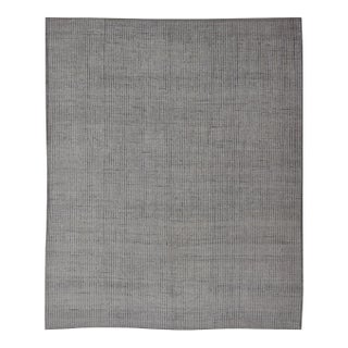 Modern Hand-Knotted Rug With All-Over Geometric High-Low Design in Neutral Tones 9'2 X 11'9 For Sale