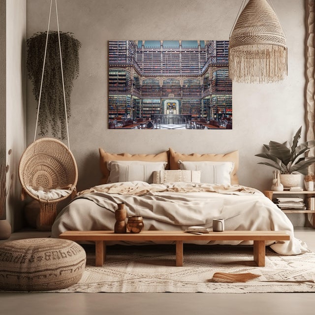 2010s Real Gabinete Library Iv, Rio De Janeiro, Contemporary Photograph by Richard Silver 24x36 For Sale - Image 5 of 9