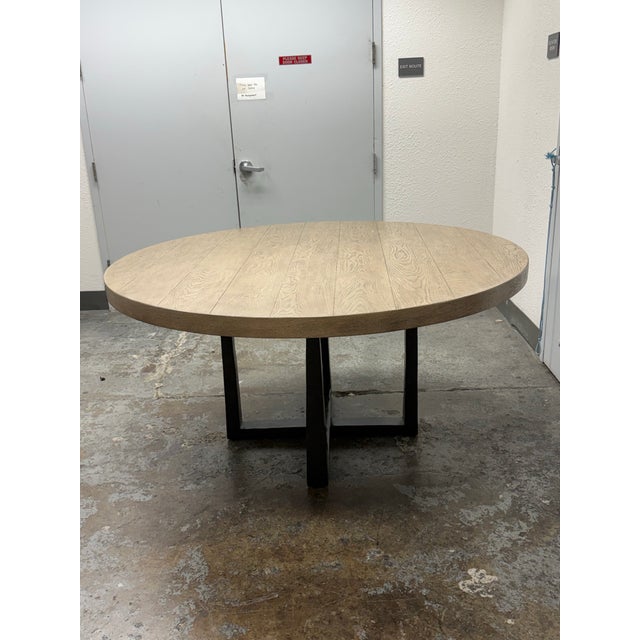 Restoration Hardware Julie Lawrence for Restoration Hardware T-Brace Dining Table, 60 Inches For Sale - Image 4 of 12