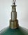 Mid-Century Modern Industrial Green Enamel Military Pendant Lamp with Cast Aluminium Top, 1960s For Sale - Image 3 of 18