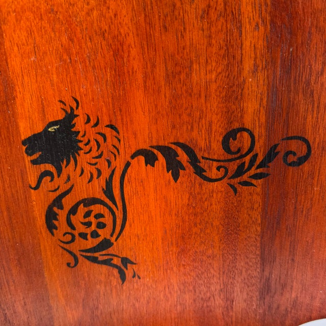 Regency Spoon Back Slipper Chairs, Michael Taylor for Baker Attributed a Pair. Spoon Back, Mahogany Wood, Brass Casters For Sale - Image 9 of 12