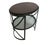 Wood 1990s Attributed to Stanley Furniture Modern Cherry Iron Land End Table Shelf Display For Sale - Image 7 of 11