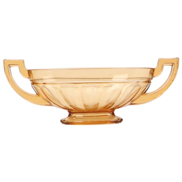 1930s Art Deco Noémie Oval Fruit Bowl from Val Saint Lambert, 1930s For Sale - Image 5 of 12