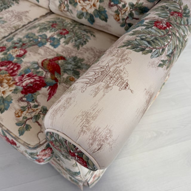 Vintage Medallion Three-Seater Sofa For Sale - Image 9 of 15