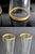 1930s Sea Glasbruk Heavy Bottom Champagne/Cocktail Glasses With Gold Band Rim - a Pair For Sale - Image 10 of 10