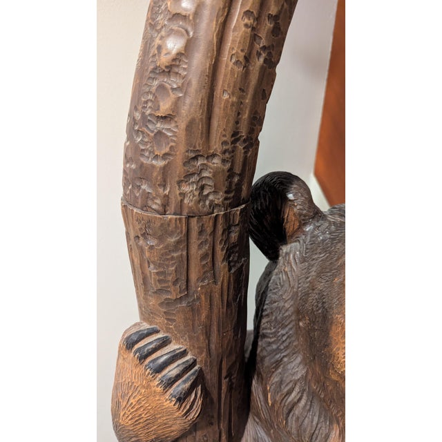 Early 20th Century Black Forest Bear Umbrella Stand For Sale - Image 5 of 9