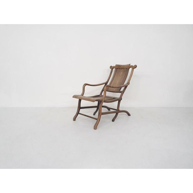 19th-Century Chinese Moon Gazer Lounge Chair For Sale - Image 4 of 18