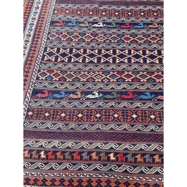 Vintage Azerbaïdjan Soukak Kilim Rug For Sale - Image 10 of 15